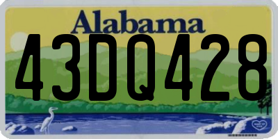 AL license plate 43DQ428