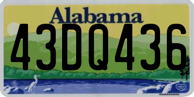 AL license plate 43DQ436