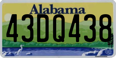 AL license plate 43DQ438