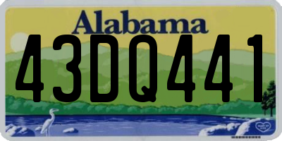 AL license plate 43DQ441