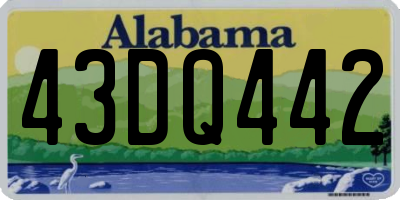 AL license plate 43DQ442