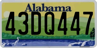 AL license plate 43DQ447