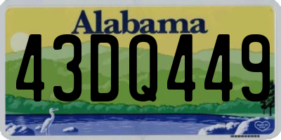 AL license plate 43DQ449