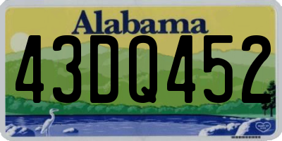 AL license plate 43DQ452