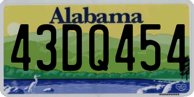 AL license plate 43DQ454
