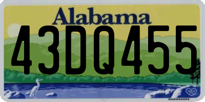 AL license plate 43DQ455
