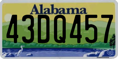 AL license plate 43DQ457