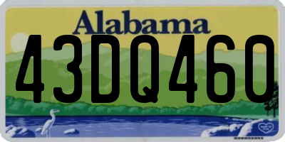 AL license plate 43DQ460