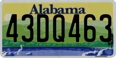 AL license plate 43DQ463