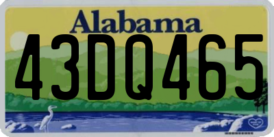 AL license plate 43DQ465