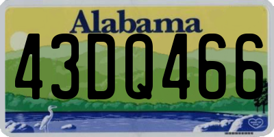 AL license plate 43DQ466