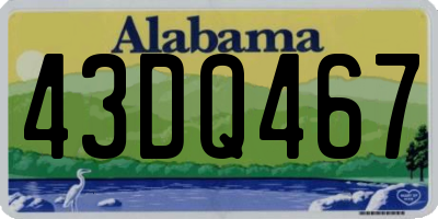 AL license plate 43DQ467