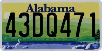 AL license plate 43DQ471