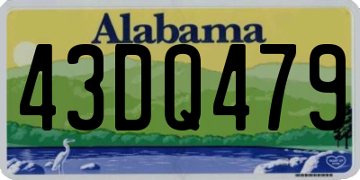 AL license plate 43DQ479