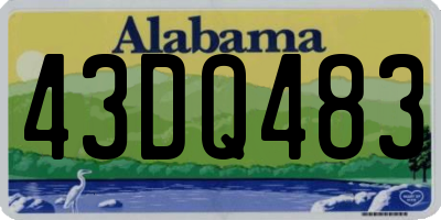 AL license plate 43DQ483