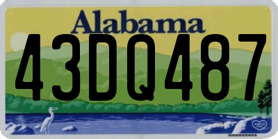 AL license plate 43DQ487