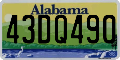 AL license plate 43DQ490