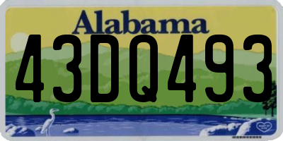 AL license plate 43DQ493