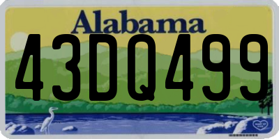 AL license plate 43DQ499