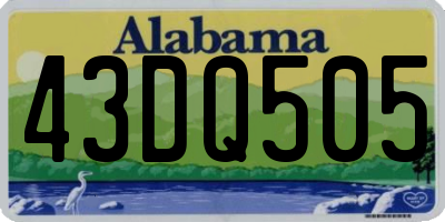 AL license plate 43DQ505