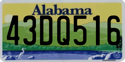 AL license plate 43DQ516