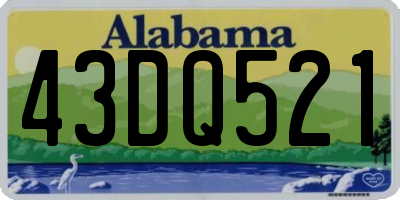AL license plate 43DQ521