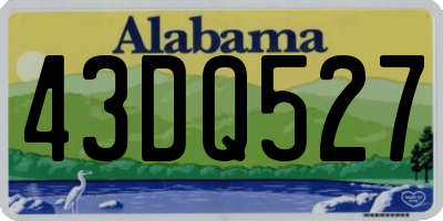 AL license plate 43DQ527
