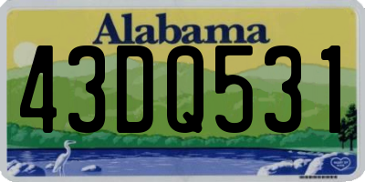 AL license plate 43DQ531