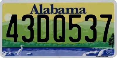 AL license plate 43DQ537