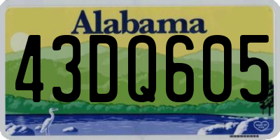 AL license plate 43DQ605