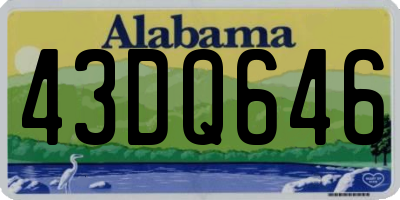 AL license plate 43DQ646