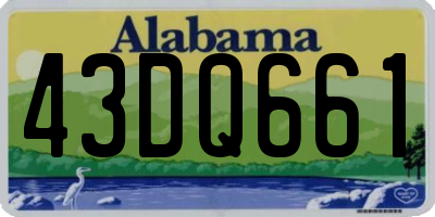 AL license plate 43DQ661