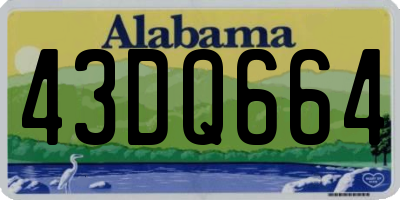 AL license plate 43DQ664