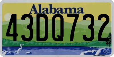 AL license plate 43DQ732