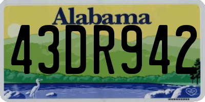 AL license plate 43DR942