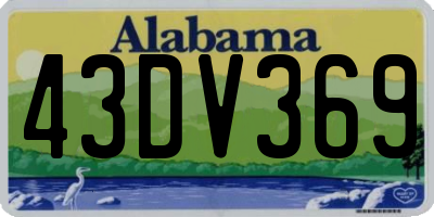 AL license plate 43DV369