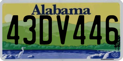 AL license plate 43DV446
