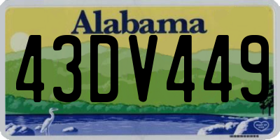 AL license plate 43DV449