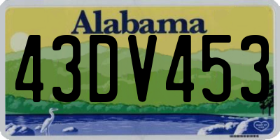 AL license plate 43DV453