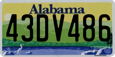 AL license plate 43DV486