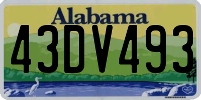 AL license plate 43DV493