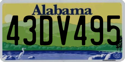 AL license plate 43DV495