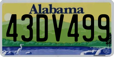 AL license plate 43DV499