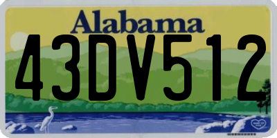 AL license plate 43DV512