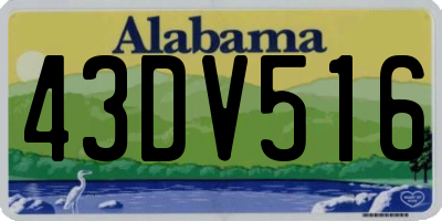 AL license plate 43DV516