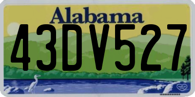AL license plate 43DV527