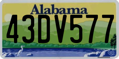 AL license plate 43DV577