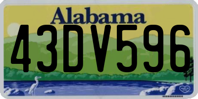 AL license plate 43DV596