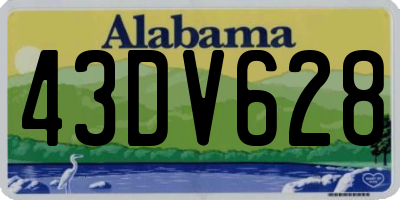 AL license plate 43DV628