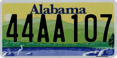 AL license plate 44AA107